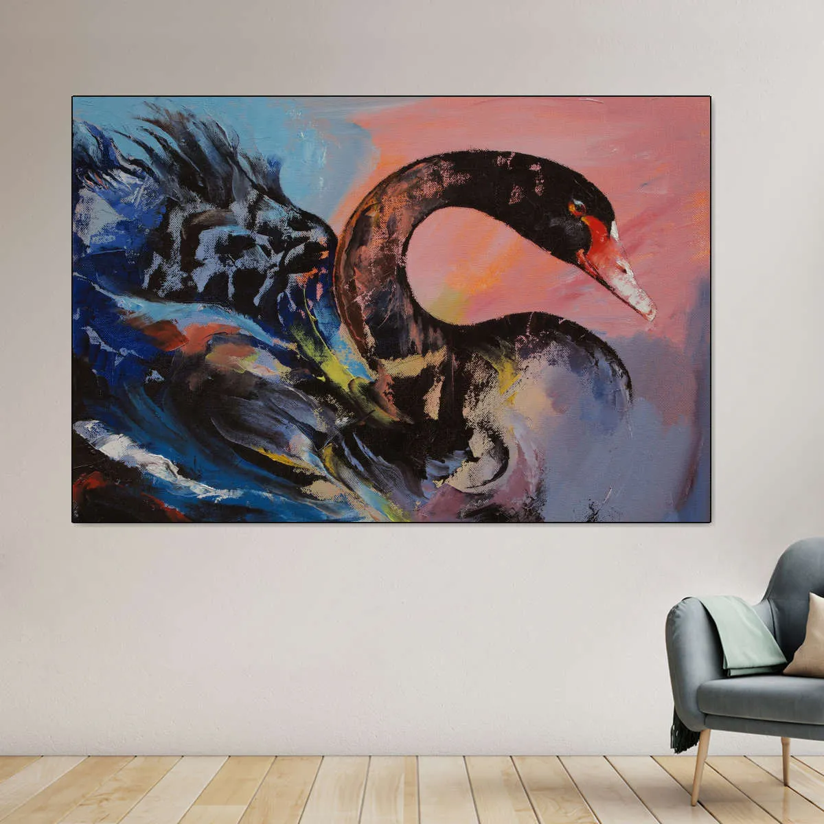 A Black Swan Wall Art