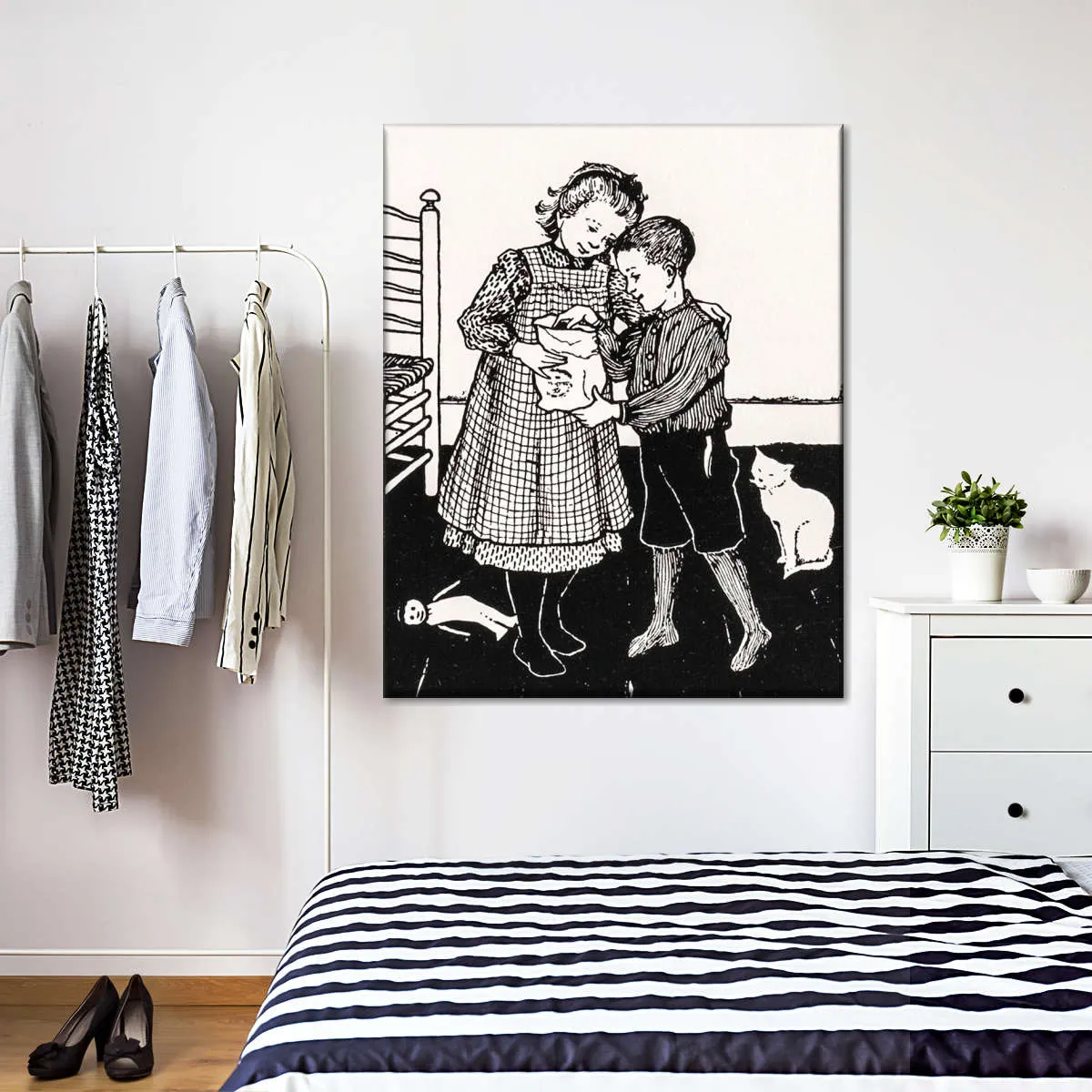 A Boy And A Girl Wall Art