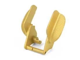 Abbot Custom V.2 Stainless Steel Thumb Safeties with Shields for Hi-CAPA (Matt Gold)