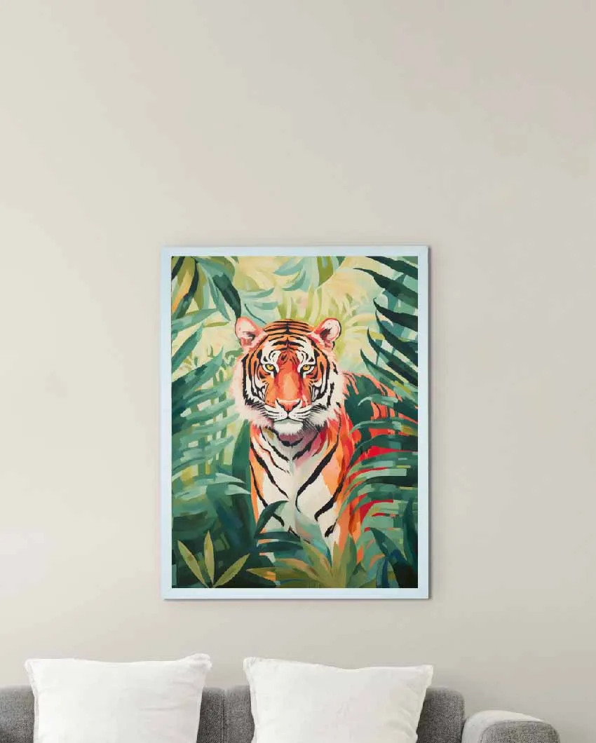 Abstract Tiger Canvas Wall Painting