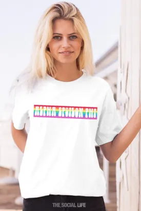 Alpha Epsilon Phi  Rainbow Tee