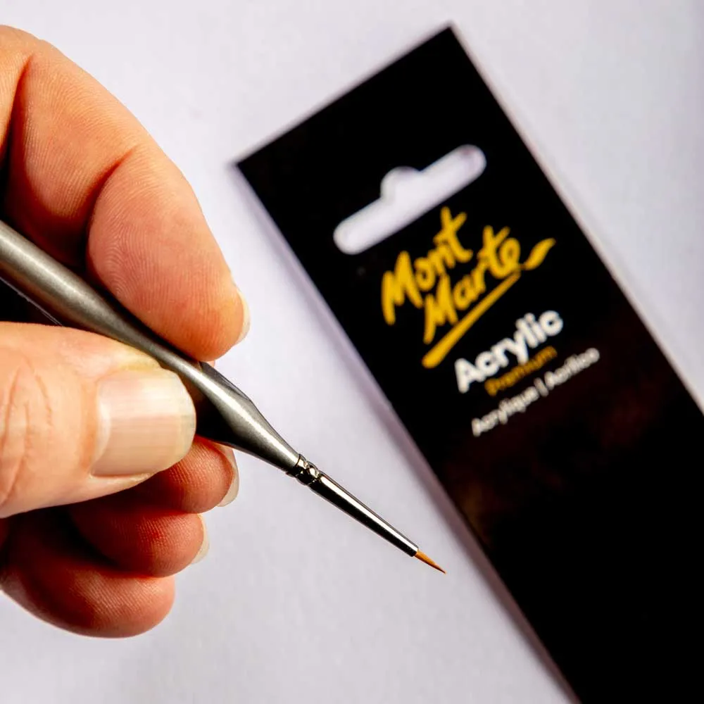 Artist Acrylic Brush Premium Taklon Detailer 2/0