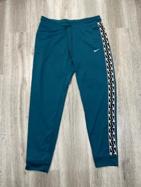 Athletic Pants By Nike Apparel In Teal, Size: L