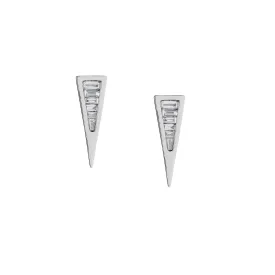 BAGUETTE DIAMOND SPIKE STUDS