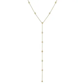 BEZEL SET DIAMOND LARIAT