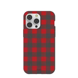 Black Flannel iPhone 14 Pro Max Case with MagSafe Module