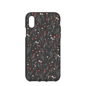 Black Night Garden iPhone X Case