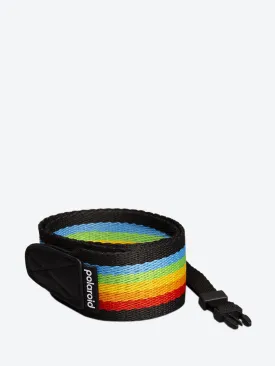 Camera Strap Flat Rainbow Black