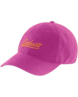 Canvas Script Graphics Cap - Magenta Agate