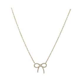 DIAMOND BOW NECKLACE