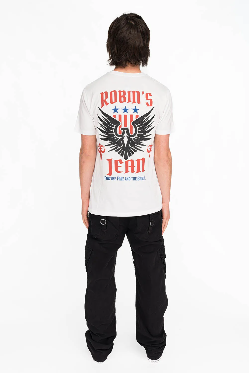 FREEDOM EAGLE TEE IN WHITE