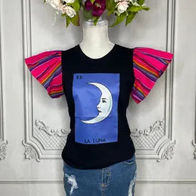 Loteria T-Shirt Cambaya Sleeve - LA LUNA