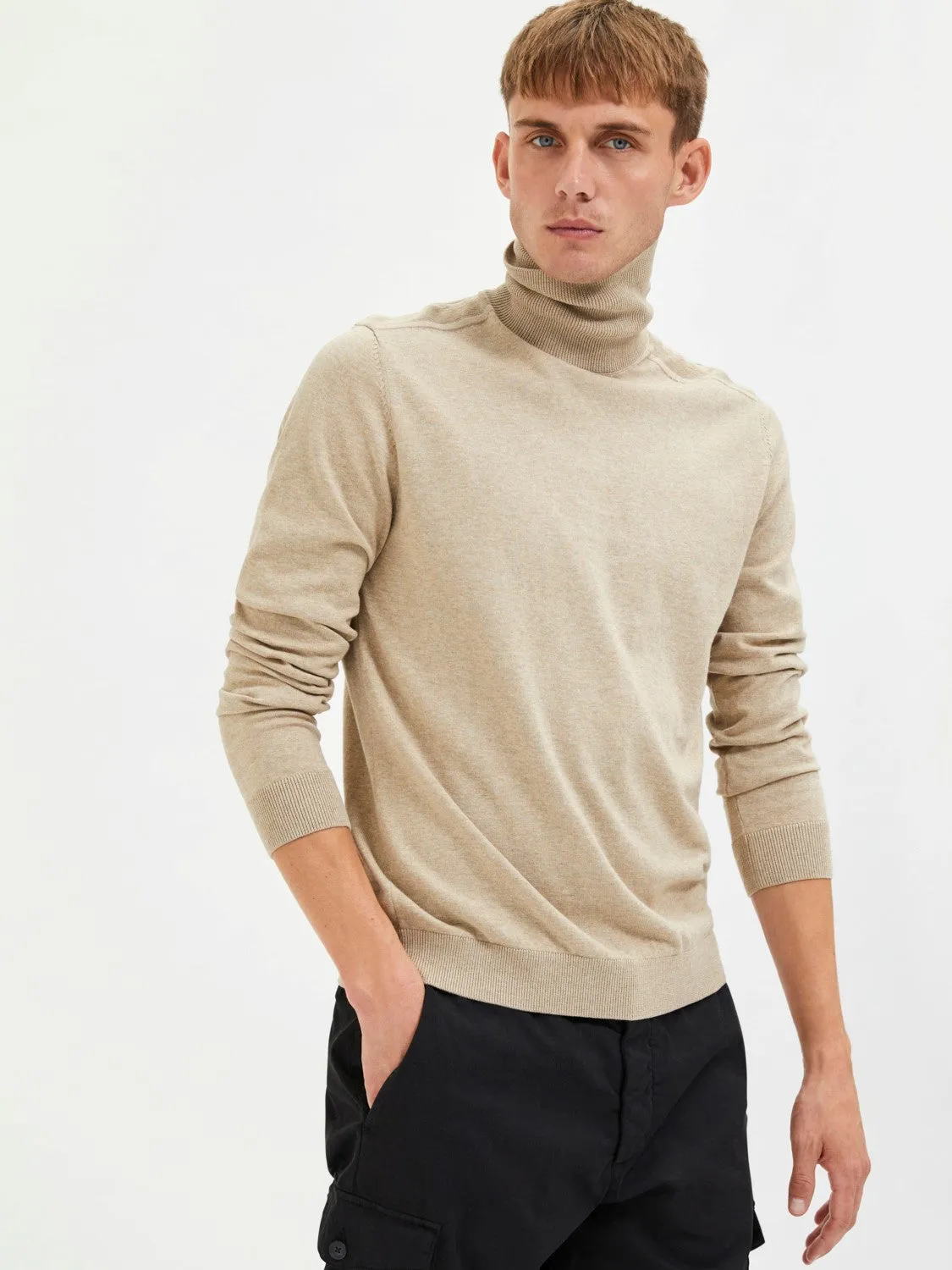 MAGLIA - SELECTED - 16074684 BERG ROLL NECK